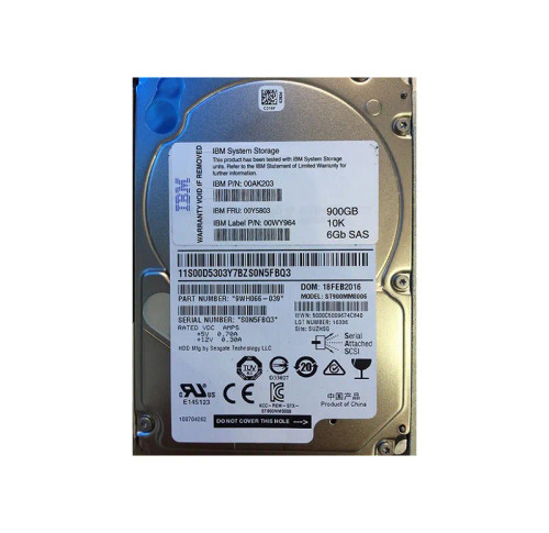 00WY964 - IBM 900GB 10000RPM SAS 6Gb/s 2.5" HDD