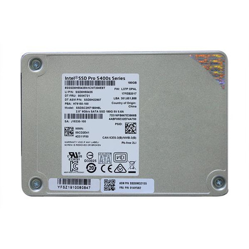 01AY582 - Lenovo 180GB Triple-Level Cell (TLC) SATA 6Gb/s 2.5-inch Solid State Drive