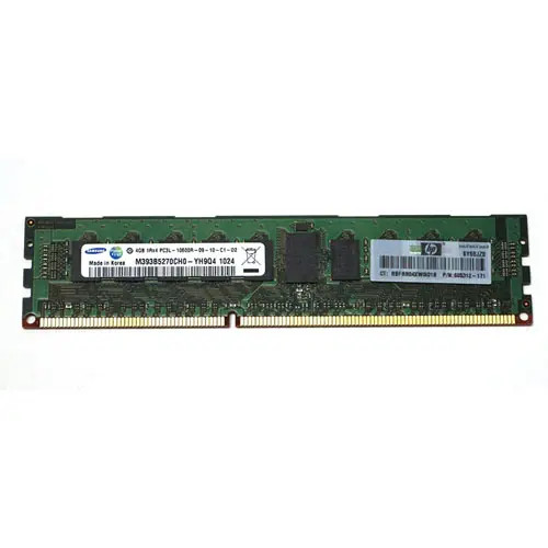 605312-171 - HP 4GB DDR3-1333MHz PC3-10600 ECC Registered CL9 240-Pin DIMM 1.35V Low Voltage Single Rank Memory Module