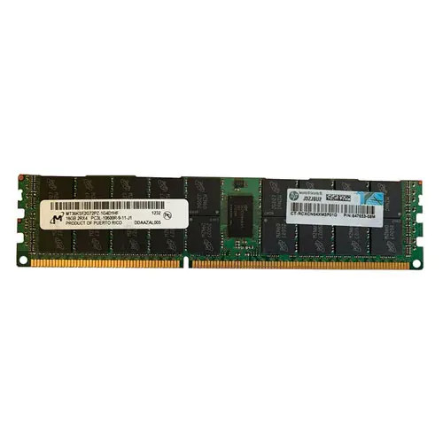 647653-08M - HP 16GB DDR3-1333MHz PC3-10600 ECC Registered 240-Pin DIMM