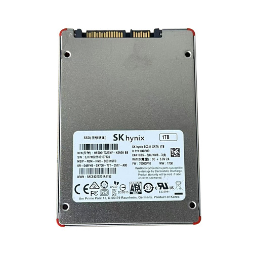 048FH9 - Dell 1TB SATA 6Gb/s 2.5" SSD