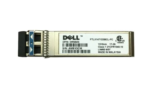 Dell 0RN84N 10Gbps SFP+ Transceiver Module 10km Single-Mode Fiber