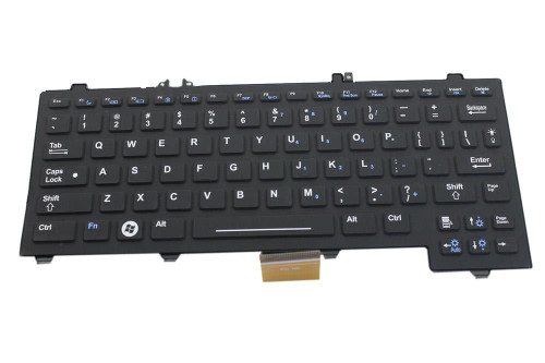 84F50 - Dell Latitude XT2 XFR Backlit Rubberized Laptop Keyboard