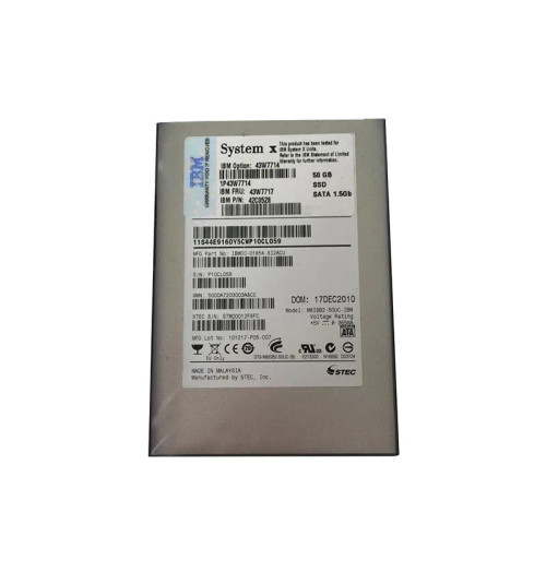 43W7714 - IBM 50GB SATA 1.5Gb/s 2.5" Hot Swap SSD