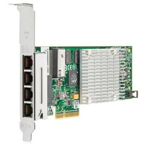 538696-B21 - HP Quad-Ports RJ-45 1Gbps 10Base-T/100Base-TX/1000Base-T Gigabit Ethernet PCI Express 2.0 x4 Low Profile Server Network Adapter