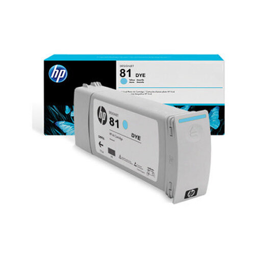 HP 81 Cyan Ink Cartridge for InkJet Printers - Light Cyan - Compatible with C4934A - Printer Supplies