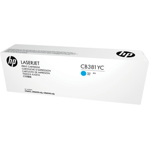 HP 824A Cyan LaserJet Toner Cartridge CB381YC for high-quality printing on compatible printers
