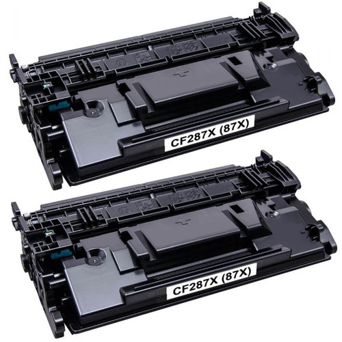 HP 87X Original Black Toner Cartridge High Yield 2-Pack for Laser Printers - 36000 Pages - Compatible with CF287XD