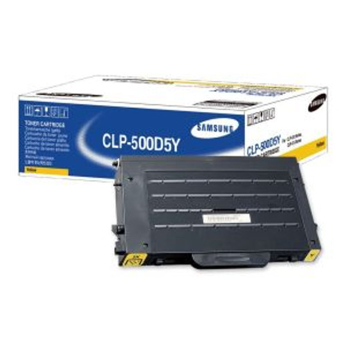 CLP-500D5Y-NC - Samsung 5000 Pages Yellow Laser Toner Cartridge for CLP-500 Series Printer