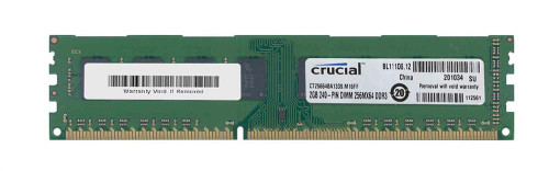 CT25664BA1339.D16FMR - Crucial Technology 2GB DDR3-1333MHz CL9 240-Pin DIMM