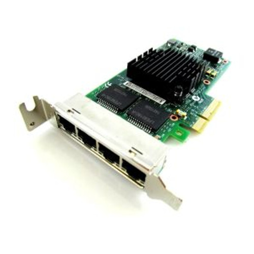 D64202 - Intel PRO/1000PT Quad-Ports RJ-45 1Gbps 10Base-T/100Base-TX/1000Base-T Gigabit Ethernet Low Profile PCI Express x4 Network Server Adapter