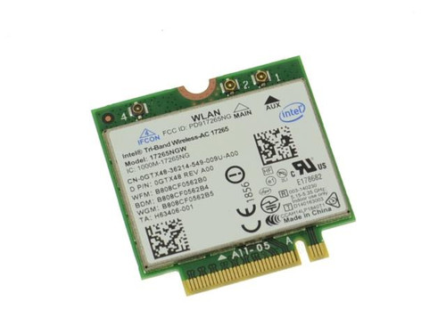 GTX48 - Dell Tri-Band 802.11ac/802.11ad M.2 WiGig Card