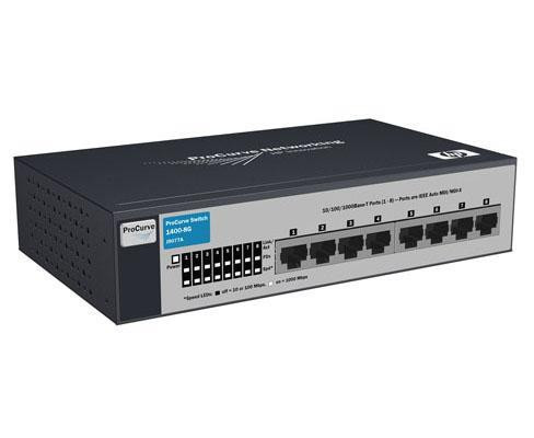 J9077A#ACC - HP 8-Port Gigabit RJ-45 Unmanaged Network Switch