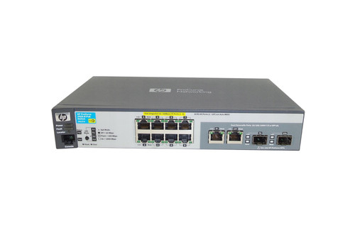 J9137-69001 - HP ProCurve 2520-8-PoE Ethernet Switch 2 x SFP (mini-GBIC) Shared 8 x 10/100Base-TX LAN 2 x 10/100/1000Base-T