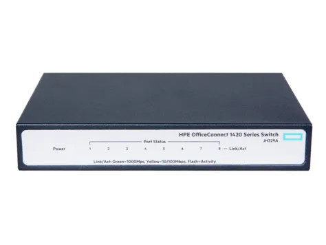 JH329AR - HPE 8-Port Gigabit Unmanaged Rack Network Switch