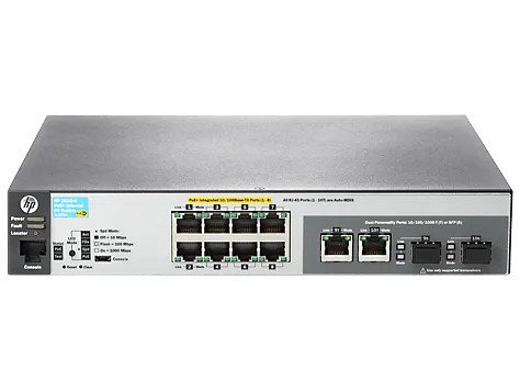 JL070AR - HP 8-Port PoE+ 2-Port Gigabit Layer 2 Managed Switch