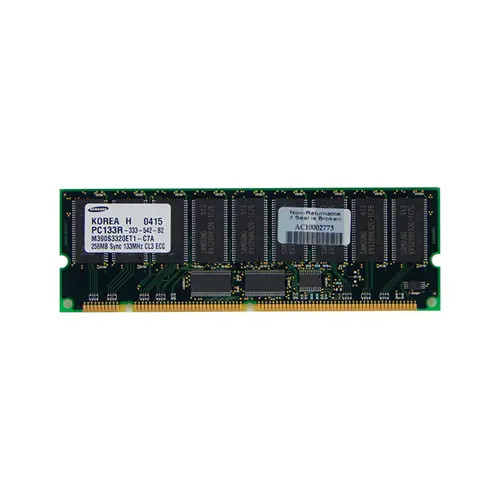 M390S3320ET1-C7A - Samsung 256MB 133MHz PC133 ECC Registered 168-Pin RDIMM