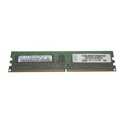 M391T6553GZ3-CE6 - Samsung 512MB DDR2-667MHz PC2-5300 ECC Unbuffered CL5 240-Pin DIMM Memory Module