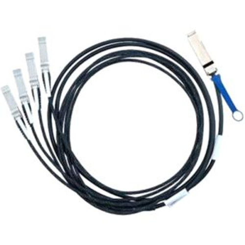 MC2609130-003 - Mellanox 3M 40Gbe to 4X10Gbe QSFP to 4SFP Passive Hybrid Passive Copper Cable