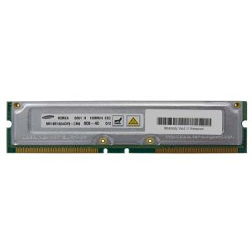 MR18R1624DF0-CM8 - Samsung Rambus 128MB PC800 800MHz ECC 40ns 184-Pin RDIMM RIMM Memory Module
