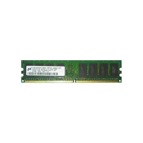 MT8HTF6464AY-40EA1 - Micron 512MB DDR2-400 PC2-3200 Unbuffered Memory Module