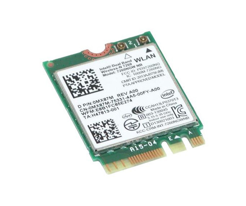 MX87M - Dell Intel Dual-Band Wireless-N 7260 Half Height Mini Card
