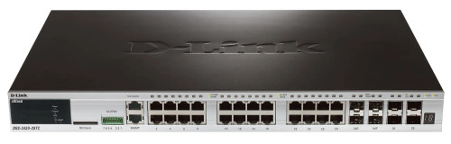 DGS-3420-28TC - D-LINK 28-Port Gigabit 4-Port SFP+ Managed Stackable Switch