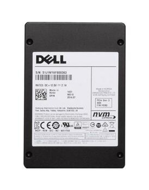 DK2G7 - Dell 3.2TB Triple-Level Cell (TLC) PCI Express 3 x4 NVMe Mixed Use U.2 2.5-inch Solid State Drive with Carrier