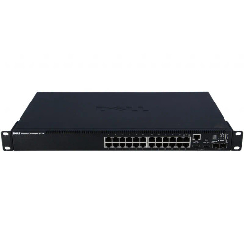 W8TF6 - Dell 24-Port 2 SFP+ Layer3 Stackable Network Switch