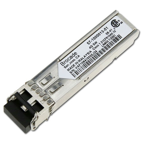 XBR-000141 - Brocade 4Gbps 4GBase-SX Multi-mode Fiber 550m 850nm Duplex LC Connector SFP Transceiver