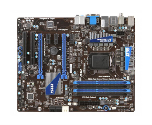 Z68A-GD55 (G3) - MSI Socket LGA 1155 Intel Z68 Chipset Core i7 / i5 / i3 Processors Support DDR3 4x DIMM 2x SATA 6.0Gb/s ATX Motherboard
