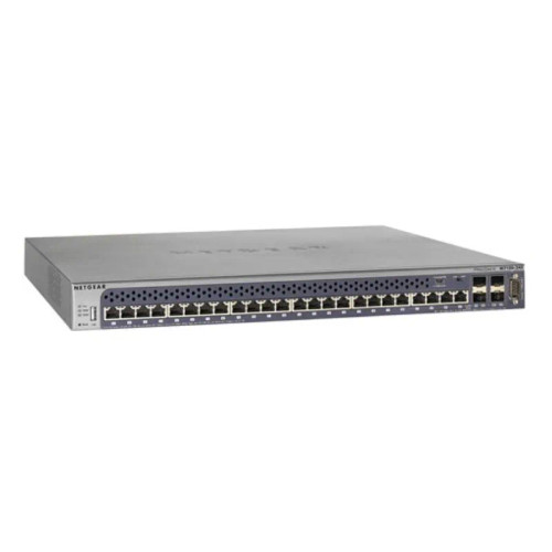 XSM7224-100AJS - NetGear 24-Port 10GBase-T 4-Port SFP Layer 3 Network Switch