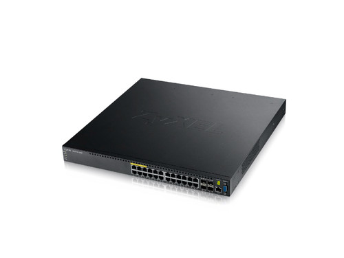 XGS3700-24HP - ZyXEL 24-Ports GbE L2+ PoE Switch with 10GbE Uplink