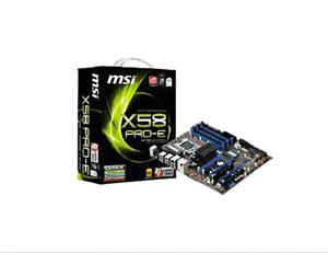 X58Pro-E - MSI X58 Express ATX 24GB DDR3 CrossFire Motherboard