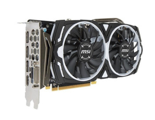 V341-077R - MSI AMD Radeon RX 570 4GB GDDR5 256-Bit HDMI / 3x DisplayPort / DVI-D PCI-Express 3.0 Video Graphics Card