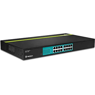 TPE-T160 - TRENDnet 16-Port PoE+ Fast Ethernet Managed Network Switch