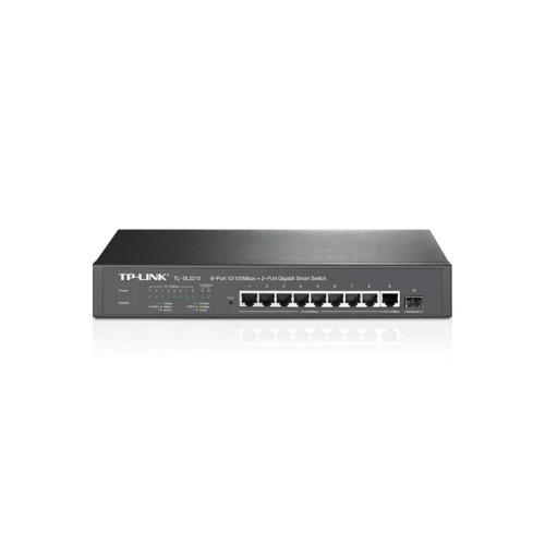 TL-SL2210 - TP-Link 8-Port 10/100Mbps 2-Port SFP Gigabit Smart Switch