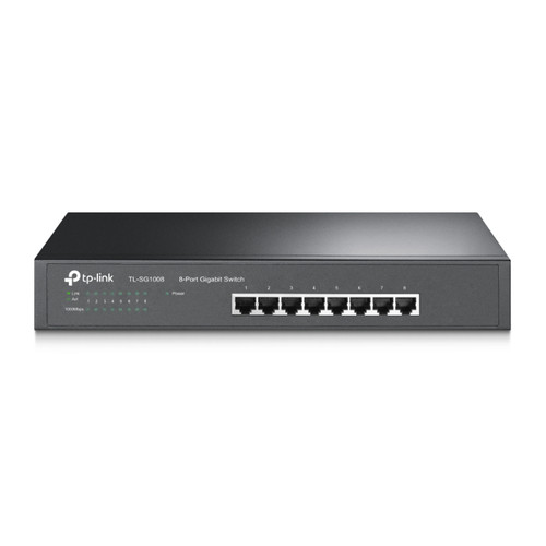 TL-SG1008 - TP-LINK Unmanaged Gigabit Ethernet Switch 8-Ports 8 x RJ-45 10/100/1000Base-T