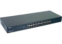 TRENDnet 24-Port SFP Gigabit Ethernet Switch for Rack-Mounting, 10/100/1000Base-T LAN Connectivity