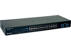 TRENDnet 24-Port Gigabit Ethernet Switch for Rack-Mounting, RJ-45 10/100/1000Mbps - TEG-S224