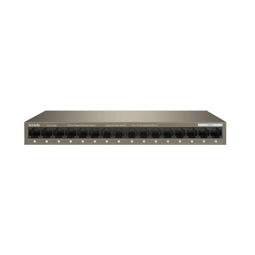 Tenda 16-Port Gigabit Ethernet Switch TEG1016M for high-speed network connections in office or home setup