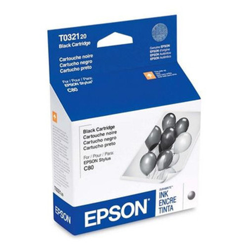 T032120D1 - Epson 1240 Page Black Ink Cartridge for Stylus C80 C82 2-Pack