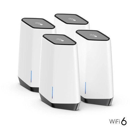 SXK80B4-100EUS - NetGear Tri-Band WiFi 6 AX6000 4-Pack Mesh Router