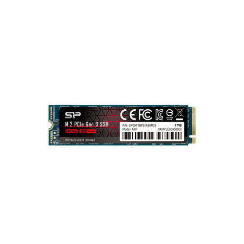 Silicon Power P34A80 1TB PCIe NVMe M.2 SSD for ProLiant DL360p Gen8 Servers