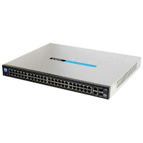 SLM248PG5 - Linksys 48-Port 10/100 2-Port Gigabit PoE Smart Switch