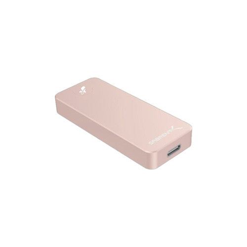 Sabrent Rocket Nano 512GB USB 3.2 External SSD in Pink, compatible with laptops and desktops