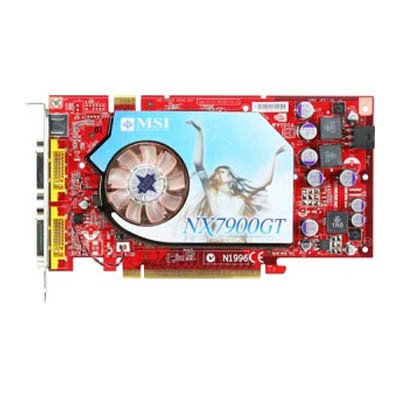 NX7900GT-VT2D256E-HD - MSI GeForce 7900GT 256MB PCI Express x16 Graphics Card