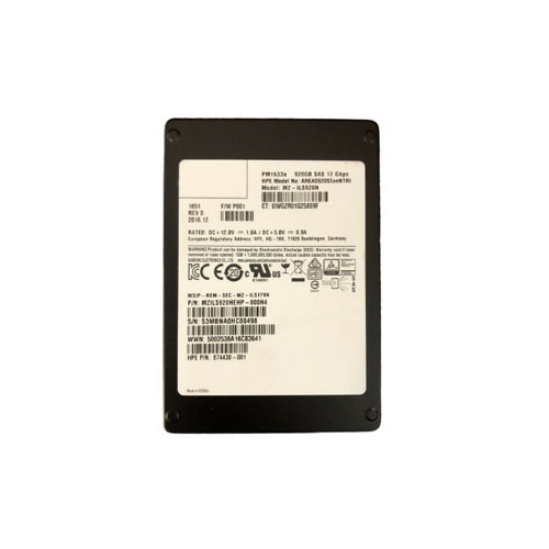 MZILS920HEHP-000H4 - Samsung 920GB SAS 12Gb/s 2.5" SSD