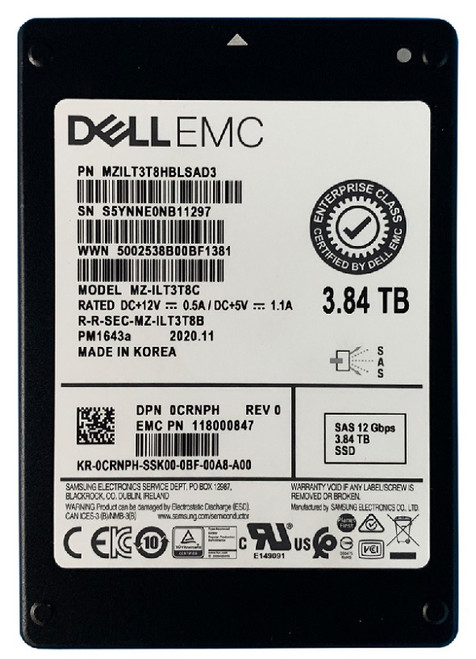 MZILT3T8HBLSAD3 - Samsung 3.84TB SAS 12Gb 2.5" Read Intensive SSD
