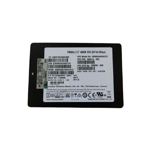 MZ7LM480HMHQ-000H3 - Samsung 960GB SATA 6Gb/s 2.5" SSD